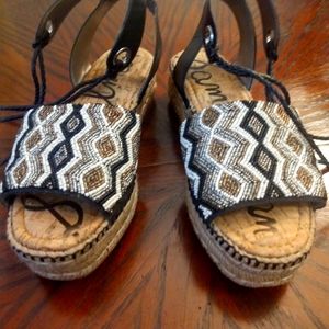 Sam Edelman beaded espadrilles.